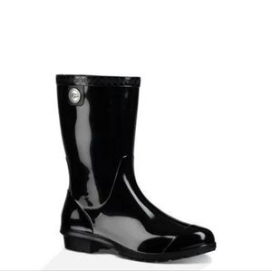 UGG Sienna Black Rain Boots